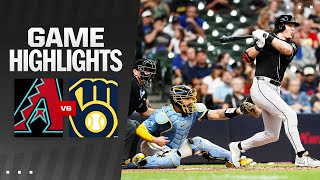 Dbacks vs Brewers Game Highlights 92224  MLB Highlights [upl. by Inoek]