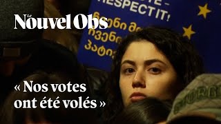 En Géorgie les manifestants proEurope dénoncent des élections quotvoléesquot [upl. by Chryste202]