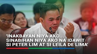 Kerwin Espinosa claims Bato forced him to implicate De Lima in drug trade  ABSCBN News [upl. by Waki]