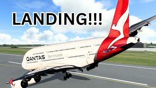 Epic Qantas Landing at Albury Airport MindBlowing Flight Simulator Action [upl. by Pepe]