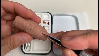 How to make Finger prosthesis Taking skin tone and staining [upl. by Eloise568]