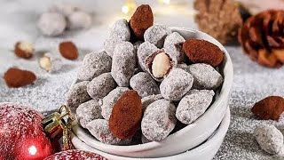 Amandes au chocolatFriandise de Noël comme au marché de Noël 1 goûter en famille pour les vacances [upl. by Templer]