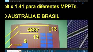 A solução Raiz de 2 projetando Volt x 141 para diferentes MPPTs [upl. by Aileduab]