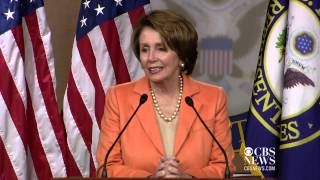 Pelosi Greeting new pope quotthe thrill of a lifetimequot [upl. by Mat165]