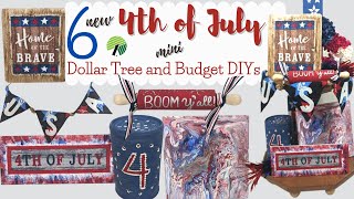 6 NEW 4TH OF JULY DECORATIONS  TIERED TRAY BUDGET AND DOLLAR TREE DECOR DIYS  TRASH TO TREASURE [upl. by Anica831]