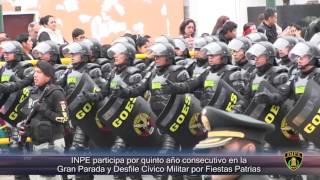 INPE participa en la Gran Parada y Desfile Cívico Militar 2016 [upl. by Naired513]