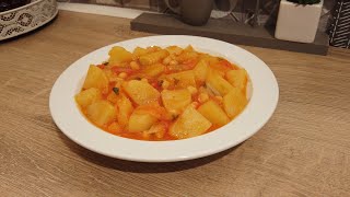 Chetatha Batata Recette Algérienne Ragoût de Pommes de terre Rapide Facile  Peu D’ingrédiens 😋 [upl. by Atinihc]