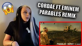 Cordae  Parables Remix FT Eminem Official Audio REACTION [upl. by Odragde]