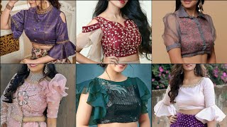 Lehenga blouse designs sleeves design baju design [upl. by Odrick]