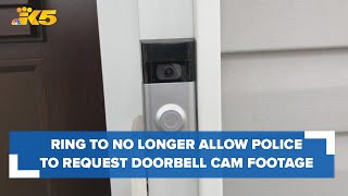 Ring will no longer allow police to request doorbell camera footage from users [upl. by Atniuq]