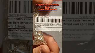 Tinned copper crimp lugs sleeves from AliExpress [upl. by Kattie]