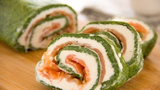 Rotolo di spinaci al formaggio e salmone  Ricettait [upl. by Netsrak]