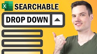 🔎 How to Create Searchable Drop Down List in Excel [upl. by Tur572]