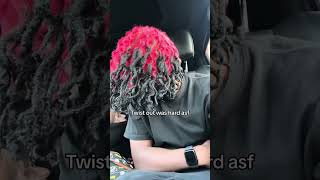 1 year Reverse ombre dread journey [upl. by Areis]