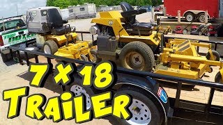 New 7X18 Lawn Care Trailer amp Commercial Property [upl. by Snodgrass]