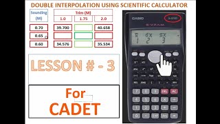 LESSON  3 DOUBLE INTERPOLATION USING SCIENTIFIC CALCULATOR [upl. by Volney251]