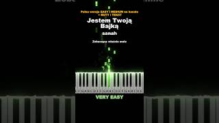 Jestem Twoją Bajką  sanah piano pianino tutorial veryeasy sanah [upl. by Finny71]