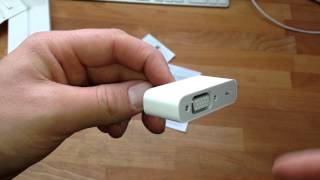 Ersteindruck Apple Lightning auf VGA Adapter für ipad und iphone [upl. by Heywood741]