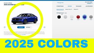 2025 Honda Accord Color Options [upl. by Nesmat]