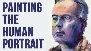 Portrait Painting in Watercolor  First Layer Demo Tips amp Tricks Joseph Zbukvic [upl. by Boor]