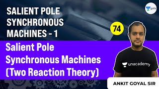 Lec 74  Salient Pole Synchronous Machines  Two Reaction Theory  GATE amp ESE  Ankit Goyal [upl. by Tabbatha]