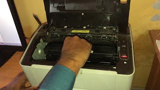 How to replace Samsung xpress m2020 toner techmindacademy [upl. by Aleahs]