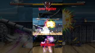 EVIL SAGAT vs CYCLOPS  The most epic fight ever made  mugen shortsvideo dc [upl. by Gladstone52]