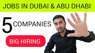 Jobs in Dubai amp Abu Dhabi 5 Companies  Foughty1 [upl. by Myca]