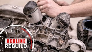 HarleyDavidson Sportster VTwin Ironhead Engine Rebuild TimeLapse  Redline Rebuild  S1E6 [upl. by Ysac]