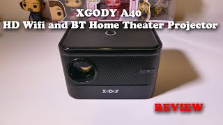 Xgody A40 HD Wifi and BT Android TV OS Home Theater Projector REVIEW [upl. by Macmillan]