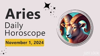 Aries Daily Horoscope Today November 1 2024 [upl. by Tharp]