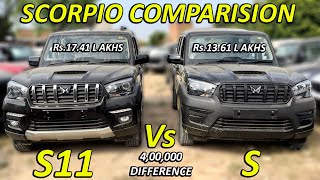 2024 MAHINDRA SCORPIO CLASSIC S11 Vs CLASSIC S BASE  DETAILED COMPARISION  ALL DETAILS AND PRICE [upl. by Alleen92]