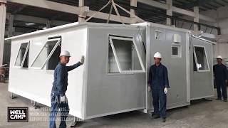 Australia USA Germany Prefabricated Tiny Modular 20ft40ft Expandable Folding Container Home Office [upl. by Hayifas]