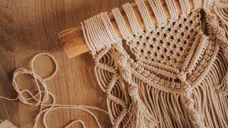 ✅DIY TAPIZ de MACRAME paso a paso  DIY Macrame Wall Hanging Step by Step Tutorial [upl. by Najed]