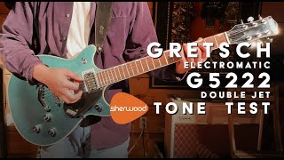 Gretsch G5222 Double Jet Tone Test  Sherwood Music [upl. by Anyrb]