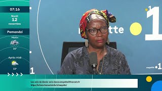 Safina Soula la présidente du collectif des citoyens de Mayotte 2018 [upl. by Stagg272]