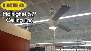 Running the Ikea Stormvind 52quot Ceiling Fan at Ikea Rego Park [upl. by Learrsi]