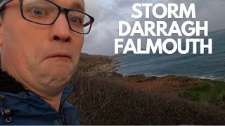 Storm Darragh in Falmouth Cornwall [upl. by Darach]