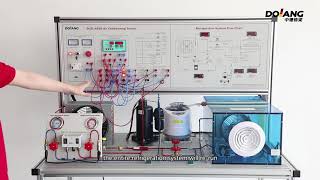 DLZLAC05 Computerized Air Conditioning Cycle Test Bench  HVAC Training Equipment [upl. by Antonius]