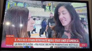 Piano di Sorrento Claudia Ciampa a Storie Italiane Rai 1 quotNon vedo lora di riabbracciare Ethanquot [upl. by Amsa]