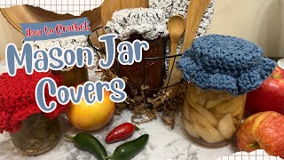 Spice up your Mason Jar Gift StepbyStep Guide to Crochet Mason Jar Covers [upl. by Wilton]