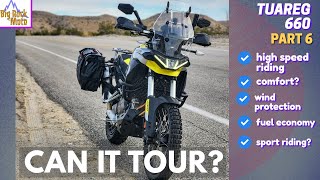 Aprilia Tuareg 660  InDepth Highway Touring Test EP6 [upl. by Yenttirb555]