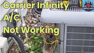 Carrier infinity AC Not Working  Air Conditioning [upl. by Gannes]