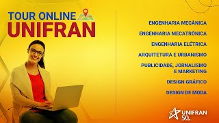 TOUR ONLINE UNIFRAN  1º grupo de cursos [upl. by Oilegor]