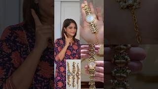 Watch bracelet 😱🫶 shwetamahadik fashion diychachi handmade diy diwali [upl. by Kantor]