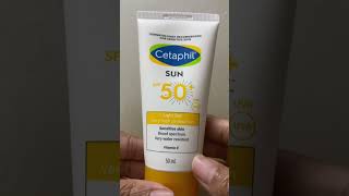 Cetaphil sunscreen SPF 50 review sunscreen cetaphil [upl. by Rab]