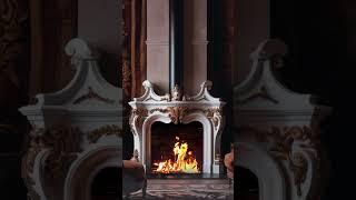 Luxury Living Room Ambiance Fireplace Perfection relax [upl. by Croydon]