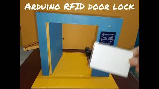 Arduino RFID Door Lock Project [upl. by Nolrac]