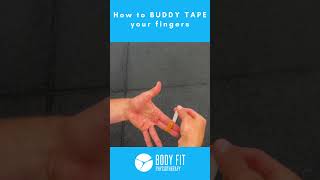 How to BUDDY TAPE your fingers [upl. by Anselm]