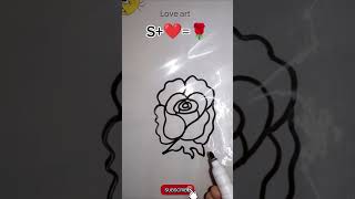 S❤🌹 Drawing for beginners chill ytshort satisfying drawing art [upl. by Bouton]